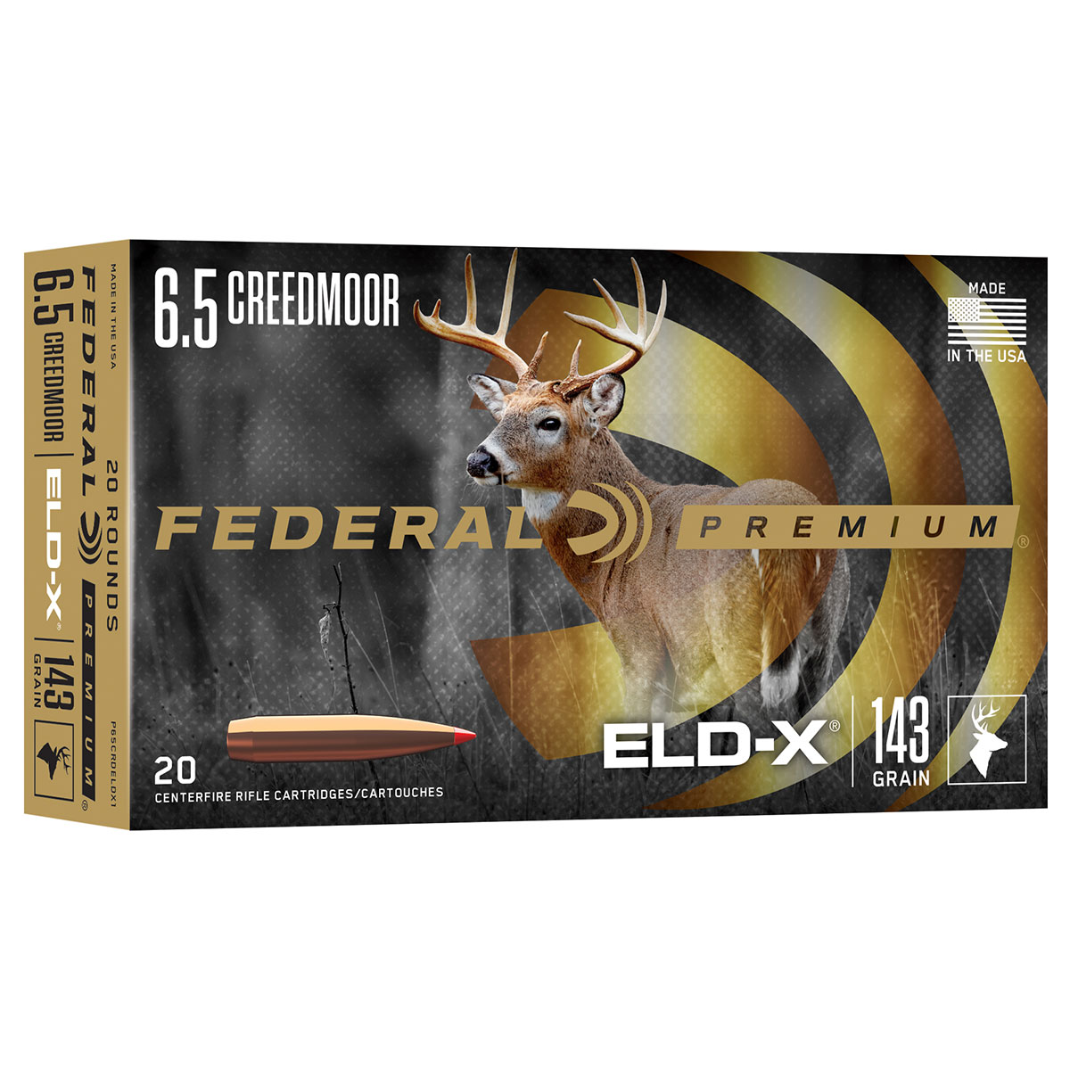 FEDERAL - PREMIUM BIG GAME 6.5 CREEDMOOR RIFLE AMMO