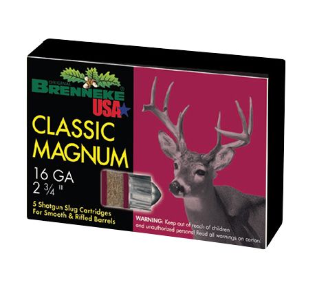 BRENNEKE USA - CLASSIC MAGNUM 16 GAUGE SHOTGUN AMMO