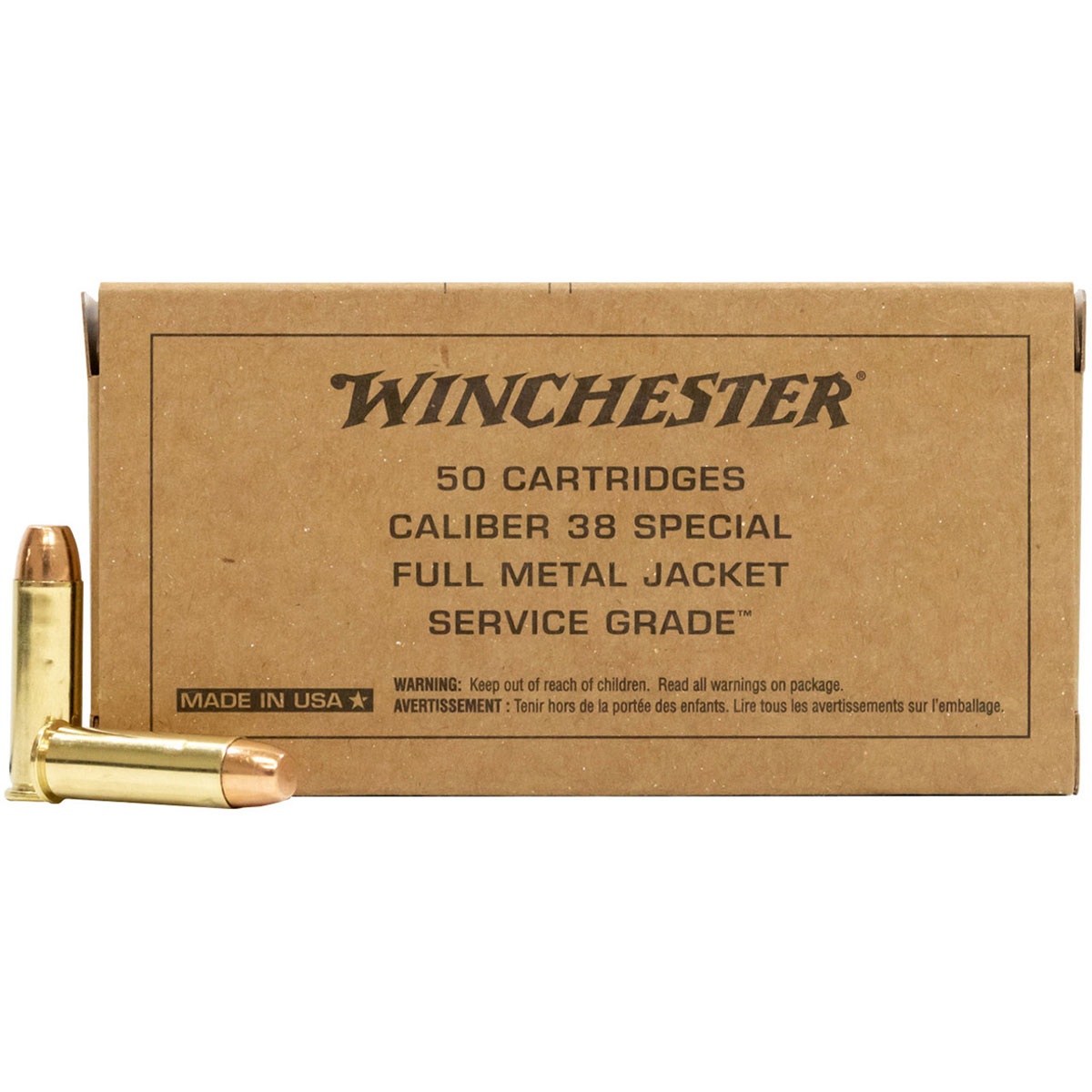 WINCHESTER - Service Grade 38 Spl,130 Grain 50rd